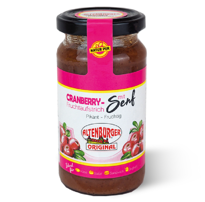 Cranberry Fruchtaufstrich mit Senf