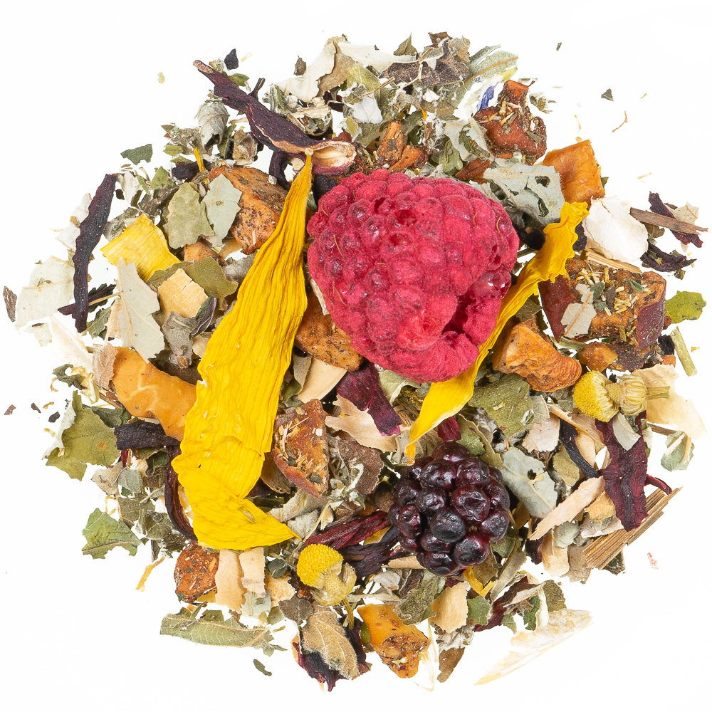 Himbeer-Minze Kräutertee mit Fruchtanteil aromatisiert