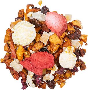 Erdbeere Popcorn, milder Früchtetee, aromatisiert